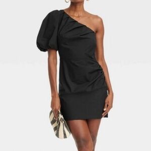 a new day one shoulder dress a new day One-Shoulder Dress in burgundy